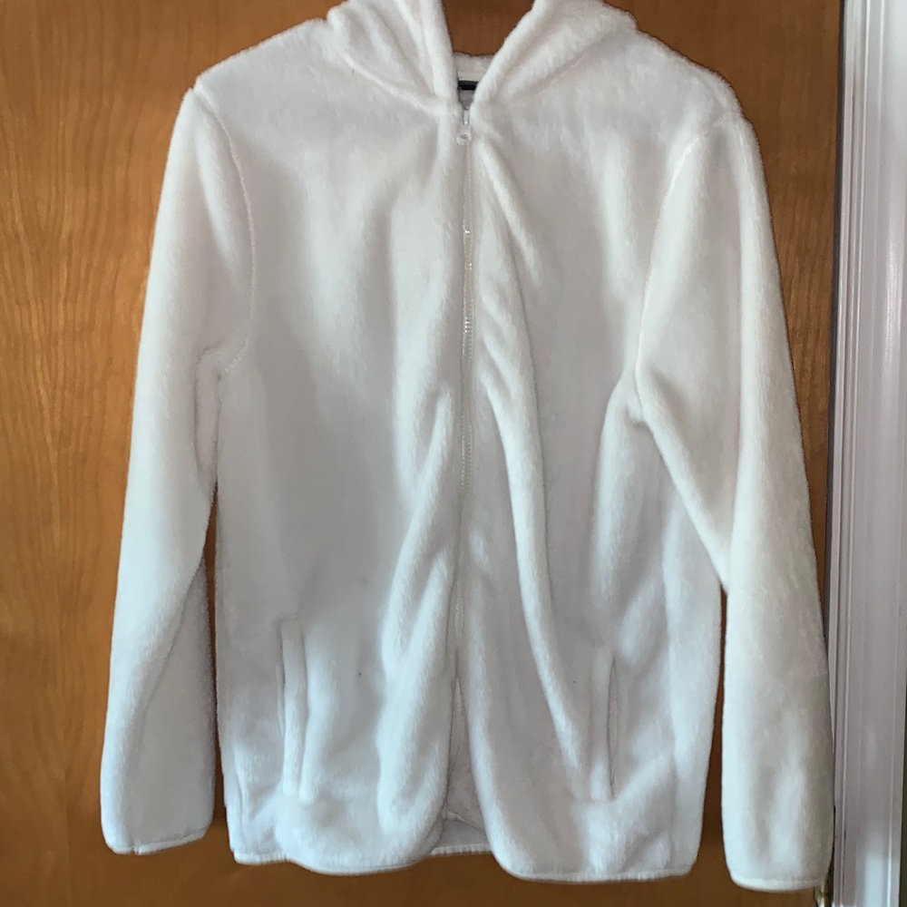 White Zip-Up